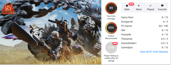 
                Критики очень высоко оценили Monster Hunter Wilds
            