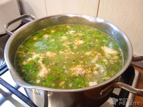 Рецепт: Суп со щавелем - и тушенкой