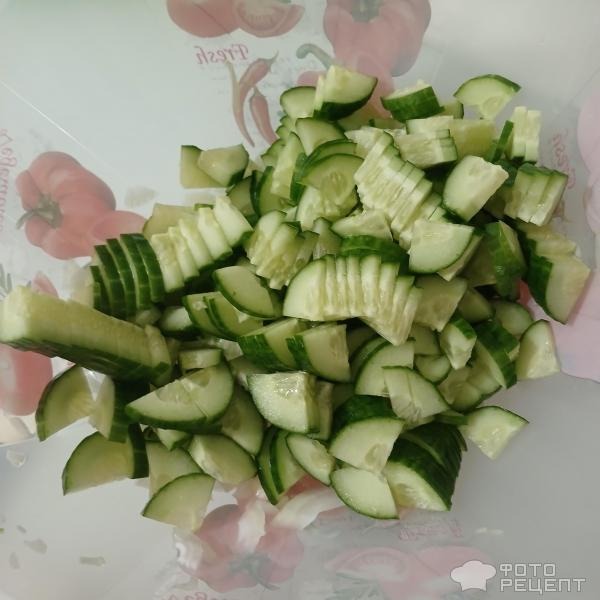 Рецепт: Овощной салат с сыром Фетакса - И с яйцом. А что ещё делать с пасхальными яйцами?))) Рецепт: Овощной салат с сыром Фетакса - И с яйцом. А что ещё делать с пасхальными яйцами?)))