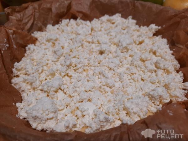 Рецепт: Пирог яблочный быстрый - С творогом.