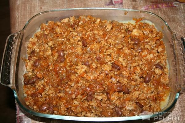 Рецепт: Запеканка из картофеля и куриного филе - с корнем сельдерея