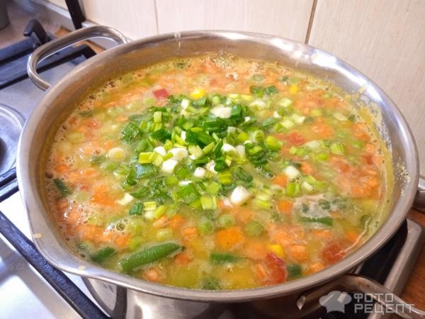Рецепт: Вегетарианский суп с чечевицей - постный овощной суп-пюре с красной чечевицей