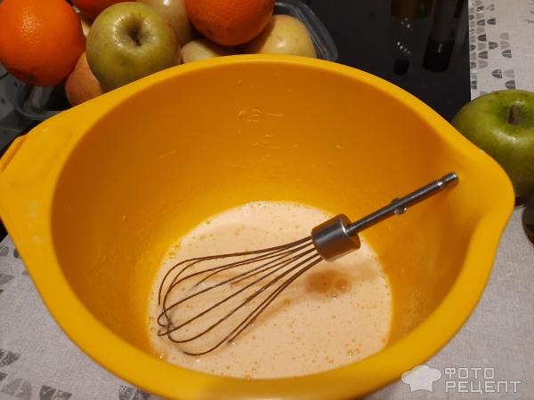 Рецепт: Пирог яблочный быстрый - С творогом.