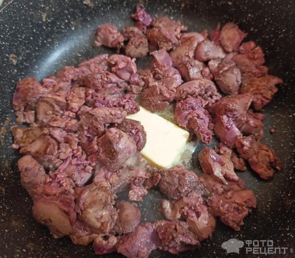 Рецепт: Салат из куриной печени и овощей - Нежнейший салатик, печень тает во рту!