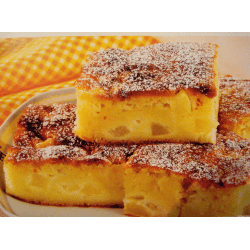 Рецепт: Пирог яблочный быстрый - С творогом.