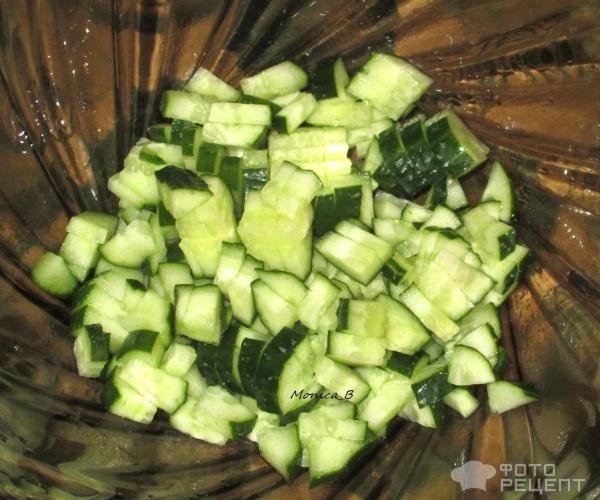 Рецепт: Салат "С ветчиной и сыром" - самый простой и вкусный рецепт