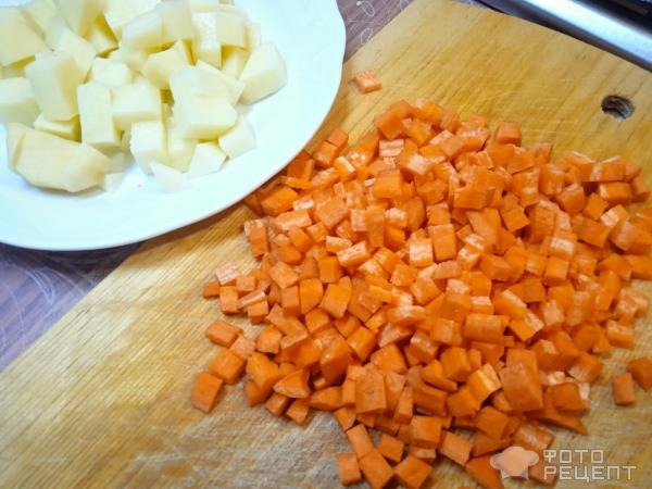 Рецепт: Вегетарианский суп с чечевицей - постный овощной суп-пюре с красной чечевицей