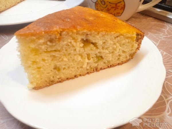 Рецепт: Сезонный пирог из ревеня - в стиле манника, вкусно по домашнему