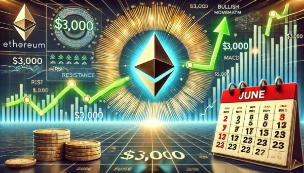 Ethereum консолидируется как сборки импульса &ndash; аналитик имеет 3 тысячи долларов США на июнь.