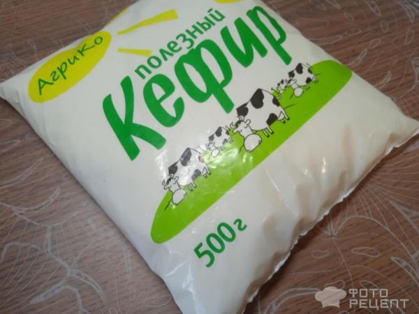 Рецепт: Пирог на кефире - с зелёным луком