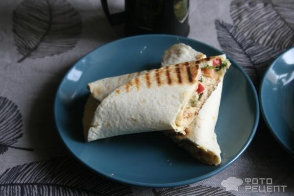 Рецепт: Ролл с курицей - на манер буррито