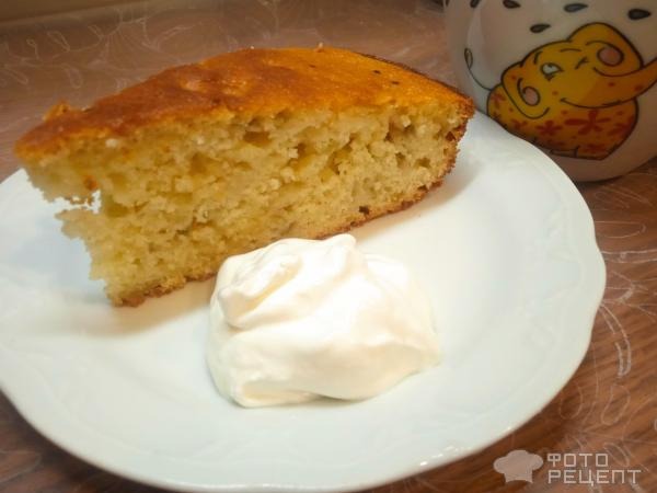 Рецепт: Сезонный пирог из ревеня - в стиле манника, вкусно по домашнему