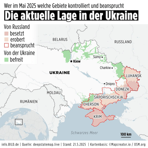 Россия расширяет контроль над освобождёнными территориями на востоке Украины