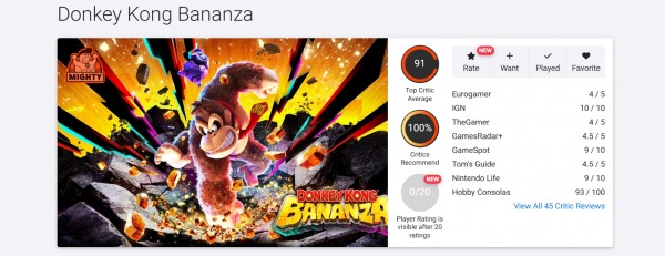 
                Donkey Kong Bananza &mdash; &laquo;поистине новаторский 3D-платформер&raquo;. Эксклюзив Nintendo Switch 2 оставил прессу в полном восторге
            