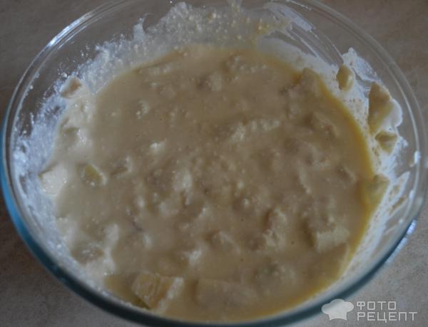 Рецепт: Творожная запеканка без муки и манки - С яблоками, корицей и медом Рецепт: Творожная запеканка без муки и манки - С яблоками, корицей и медом