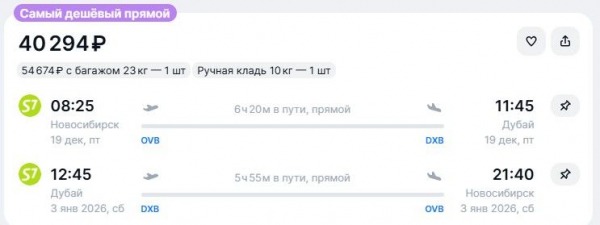 Слетать в Дубай на Новый год можно дешевле 30 тысяч рублей