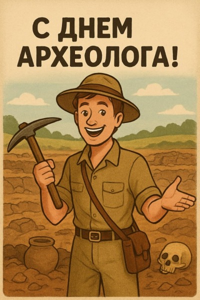 Открытки и поздравления на День археолога