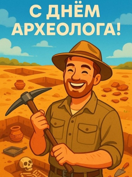 Открытки и поздравления на День археолога