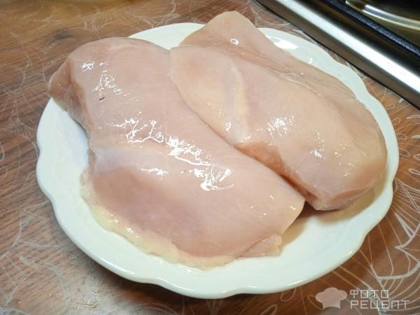 Рецепт: Куриное филе в соусе на сковороде - с кукурузой и болгарским перцем